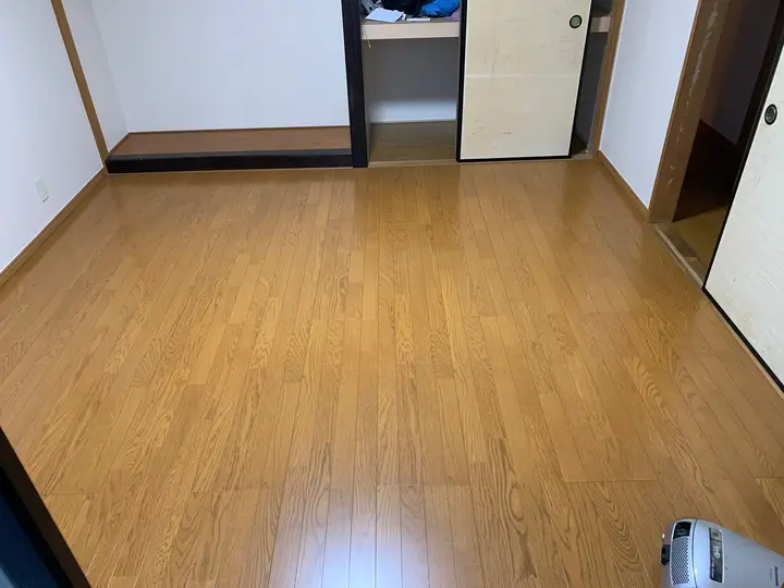 施工後の居室と収納まわり